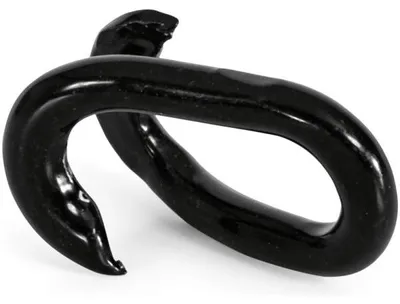 Produktbild von Not-/Verbindungsglied für Absperrketten, Stahl, Schwarz, 42x26x6 mm