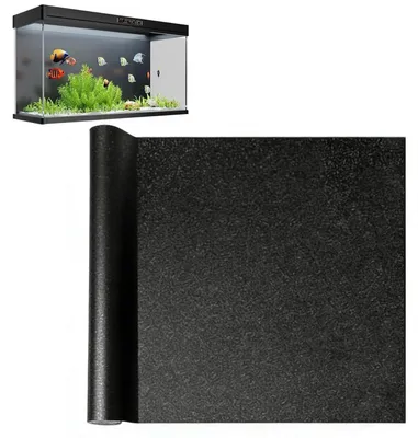 Immagine prodotto di Pellicola per sfondo acquario, 40 x 200 cm, PVC, colore nero