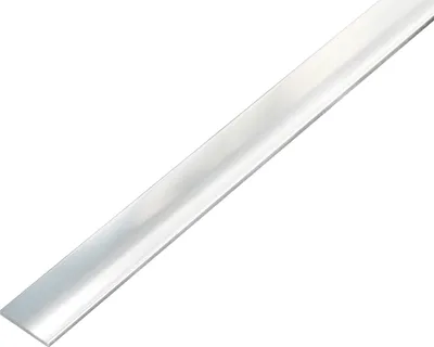 Produktbild von Alberts 488307 Flachstange | selbstklebend | Aluminium, chromdesign | 1000 x 15 x 2 mm