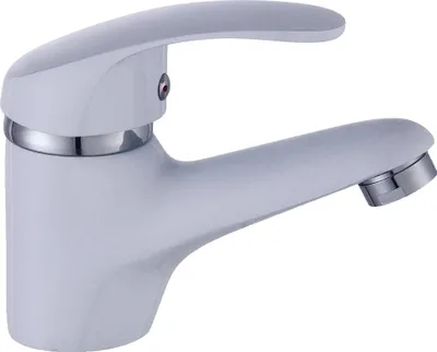 Produktbild von Waschtischarmatur, deckenmontiert, Messingventilkern, Metallgehäuse, WEISS, Chrom