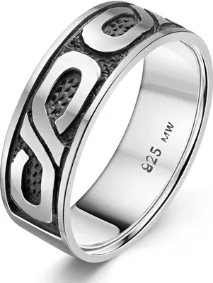 Produktbild von MATERIA by Matthias Wagner Damen Herren Ring unendlich 925 Silber antik rhodiniert mit Box SR-131