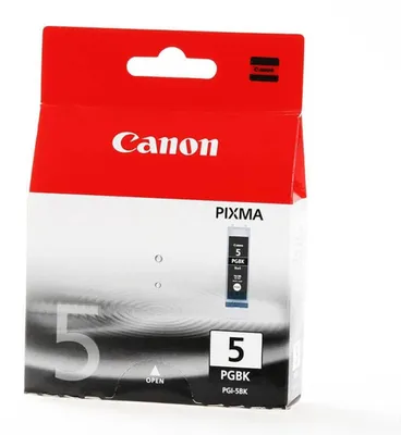 Produktbild von Canon PGI-5BK Tinte Schwarz, Foto schwarz, Tinte auf Farbstoffbasis, 1 Stück(e), 1640 Seiten