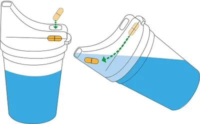 Produktbild von Schnabelbecher mit Tabletten-Einnehmhilfe 1 St
