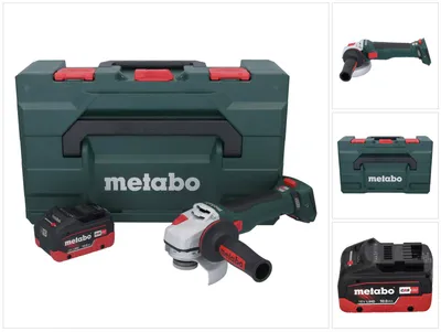 Immagine prodotto di Metabo WB 18 LT BL 11-125 Smerigliatrice angolare a batteria Quick 18 V 125 mm senza spazzole + 1x batteria ricaricabile 10,0 Ah + metaBOX - senza caricabatterie