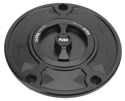 Image de Couvercle de réservoir de carburant pour motos - Noir