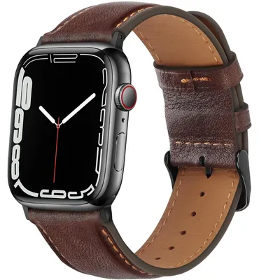 Zdjęcie produktu dla Skórzany pasek zapasowy do Apple Watch, kolor: brązowy (w stylu retro)