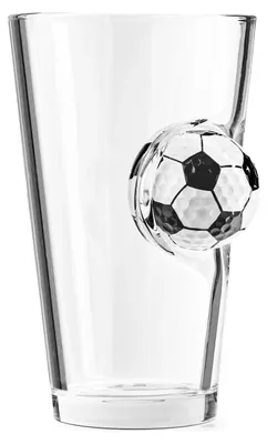 Produktbild von Glas Fußball Getränke Becher für Fans Fußball Fan Bier Getränke