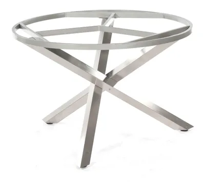 Produktbild von Base-Spectra Tischgestell Edelstahl Silber