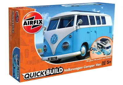 Image de Airfix Quickbuild VW Camper Van - Bleu