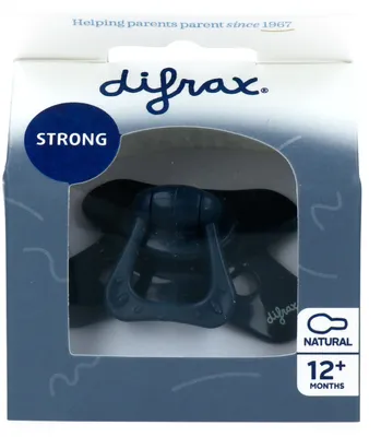 Productafbeelding van Difrax Fopspeen Natural 12 maand Blackberry (1 stuk)