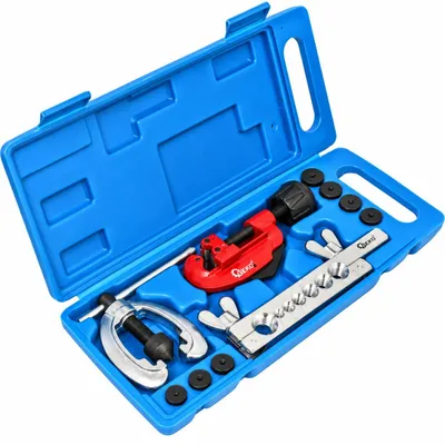 Immagine prodotto di Kit di utensili per svasatura, tagliatubi per tubi freno per auto, con 7 matrici ,set flangiatubo cono eccentrico, bordatubi, per tubazioni freno auto 10 pezzi