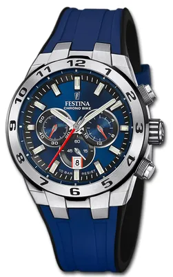 Produktbild von Festina Chrono Bike Herren Sport Armbanduhr Silikon blau D3UF20671/1