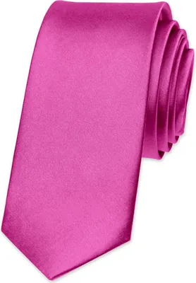 Produktbild von Krawatte Herren Hochzeit Konfirmation Slim Tie Retro Business Schlips schmal Autiga® pink