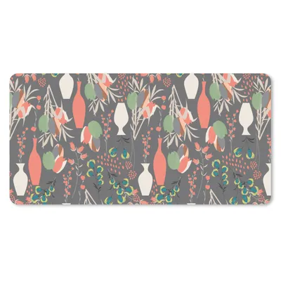 Produktbild von MuchoWow® Schreibtischunterlage Blumenstrauß - Blumen - Muster 80x40 cm - XXL Mauspad - Gaming Mauspad