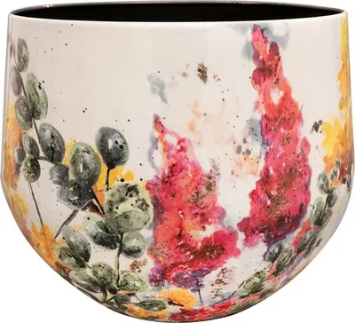 Obrázek produktu pro TS Collection - Květináč Floral white - 24x21