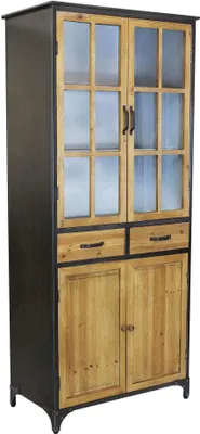 Immagine prodotto di Milani Home - credenza industrial cm 78,5x41,5x175 h - Marrone
