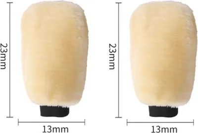 Obrázek produktu pro INF Oboustranné vlněné rukavice na mytí aut (2 kusy) – jemné a účinné čištění