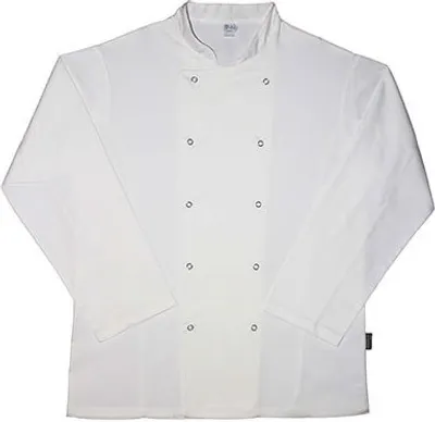 Image de Dennys London Veste de chef unie à manches longues