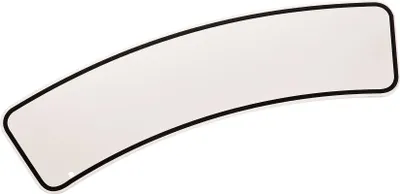 Produktbild von Nummernschild - Vorkriegsnummerschild für Motorrad gebogen für Kotflügel, pulverbeschichtet, mit Randrahmen