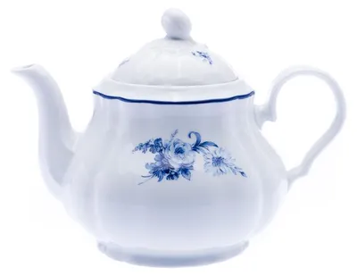 Produktbild von Thun 1794 Rose, Teekanne, Porzellan, blaue Rose, 1,20 l, Thun