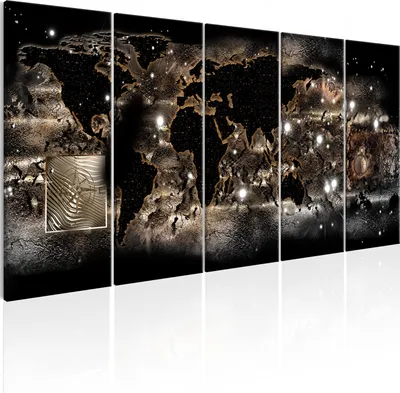 Produktbild von Italienischer Leinwand Leinwandbild - Earth Glow 225x90 cm Karten k-A-0362-b-p