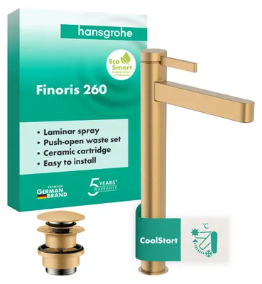 Produktbild von Hansgrohe 76072140 Waschtischmischer 260 Finoris