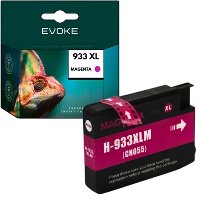Produktbild von Evoke kompatible Tinte für HP 933XL HP933 CN055AE Magenta 13 ml 1260 Seiten OfficeJet 6100 6600 6700 Premium 7110 7510 7600 7610 7612