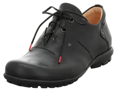 Image de Think KONG Chaussures pour hommes - Chaussures basses à lacets confortables noires élégantes NEU