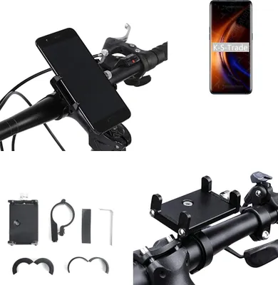 Produktbild von K-S-Trade Handyhalterung für das Fahrrad kompatibel mit Oppo Find X3 Pro Halter Lenkstange Fahrradhalterung Motorrad Bike Mount Befestigung