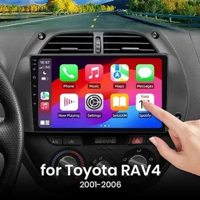 Productafbeelding van Autoradio Dubbel Din - 9 Inch IPS Scherm - Android 13 Besturingssysteem - 4x45W Vermogen - Wifi Bluetooth GPS Navigatie