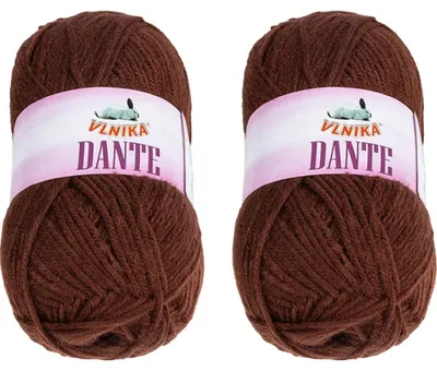 Obrázek produktu pro SET 2ks - Příze DANTE - 100 g, 160 m - Hnědá