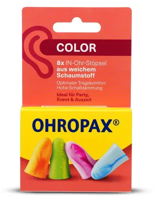 Image de OHROPAX® OHROPAX® Color Ohrstöpsel 35 dB Schaumstoff, 8 St.