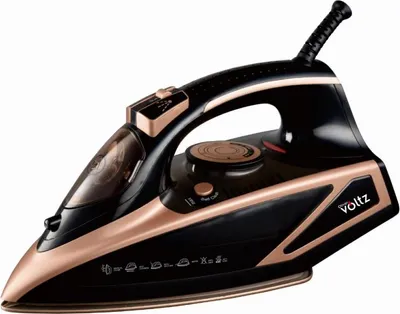 Obrázek produktu pro Žehlička Oliver Voltz OV51050I, 3000 W, 420 ml, Keramika, Automatické vypnutí, Parní ráz, Černá/zlatá