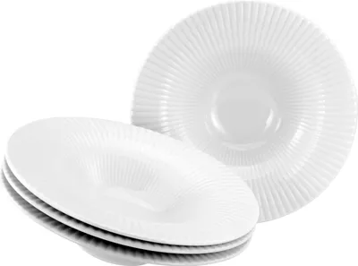 Produktbild von CreaTable, 24976, Allegra Weiss, Gourmetteller 4-tlg, Porzellan