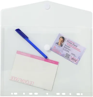 Zdjęcie produktu dla Exacompta koszulki na dokumenty A4 5 sztuk rzep przezroczyste 11 dziurek