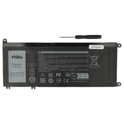 Produktbild von vhbw Akku Ersatz für Dell W7NKD für Notebook (2300 mAh, 15,2 V, Li-Polymer)