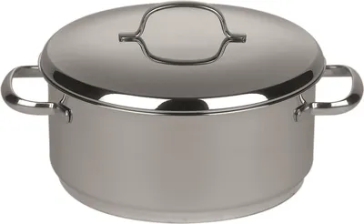 Produktbild von Riess Kasserolle Cristall mit Deckel Ø24cm 4,2 Liter Edelstahl