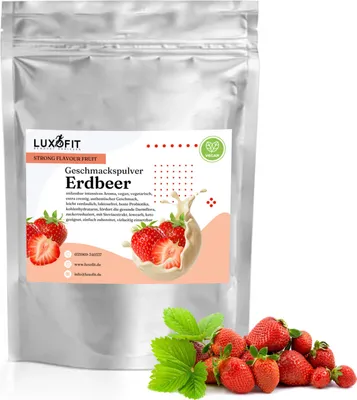 Immagine prodotto di Polvere al gusto di fragola Aroma di frutta a basso contenuto calorico 300 g