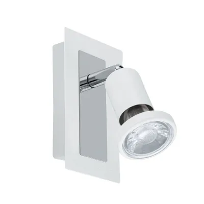 Zdjęcie produktu dla EGLO Sarria, Powierzchniowe spot oświetlenie, Niewymienialne źródło światła, 10 W, 3000 K, 400 lm, Chrom, Biały