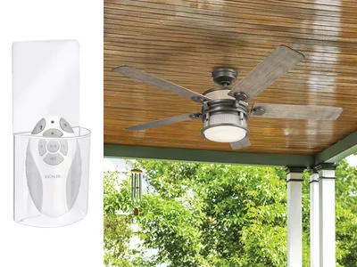 Produktbild von Deckenventilator leise mit Licht und Fernbedienung Ø 152cm auch für Outdoor IP44