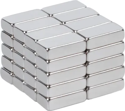 Zdjęcie produktu dla Mocne magnesy neodymowe – wyjątkowo wytrzymałe – 40 sztuk – 10 x 5 x 3 mm
