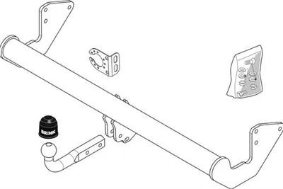 Produktbild von BRINK 459000 Anhängerkupplung 2500kg Max passend für MERCEDES-BENZ VIANO (W639) VITO Bus (W639) VITO / MIXTO Kasten (W639)