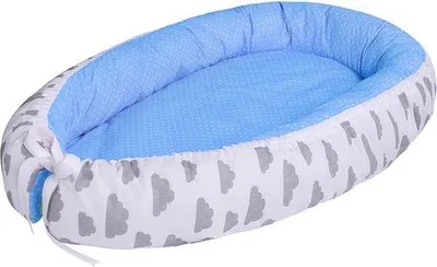 Produktbild von Babynest für Säuglinge und Kleinkinder - Schlafzimmer für das Baby mit Sicherheitsgitter und Wascheinlage.