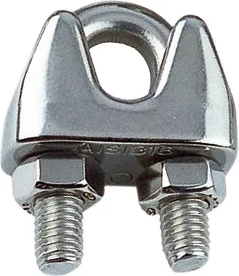 Produktbild von 10 Stück Drahtseilklemme für 4 mm Seil Edelstahl