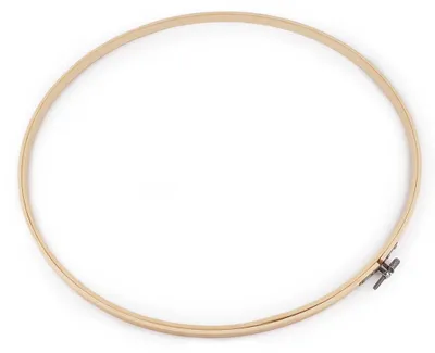 Produktbild von Stickrahmen Holz rund Stickring Holzstickrahmen Holzstickring natur, Größenwahl, Größe:40cm