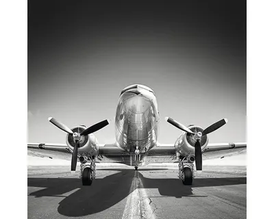 Produktbild von Giclée Leinwandbild Plane I 80x80 cm