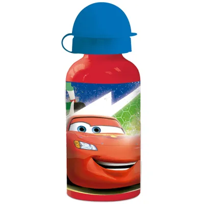 Produktbild von CARS Kinder Trinkflasche aus Aluminium rot 400 ml