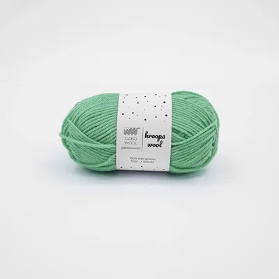 Produktbild von Gabo Wool Kroopa 100% Wolle, Perfekt für Strickprojekte, Grüntöne