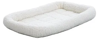 Image de Lit de voyage en plastique pour petits chiens et chats, blanc, 55,88 cm