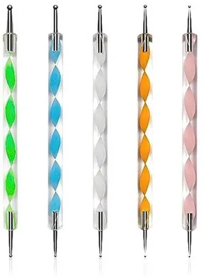Produktbild von Dotting Pens und Marmorierungstools für Nagelkunst - Set von 5